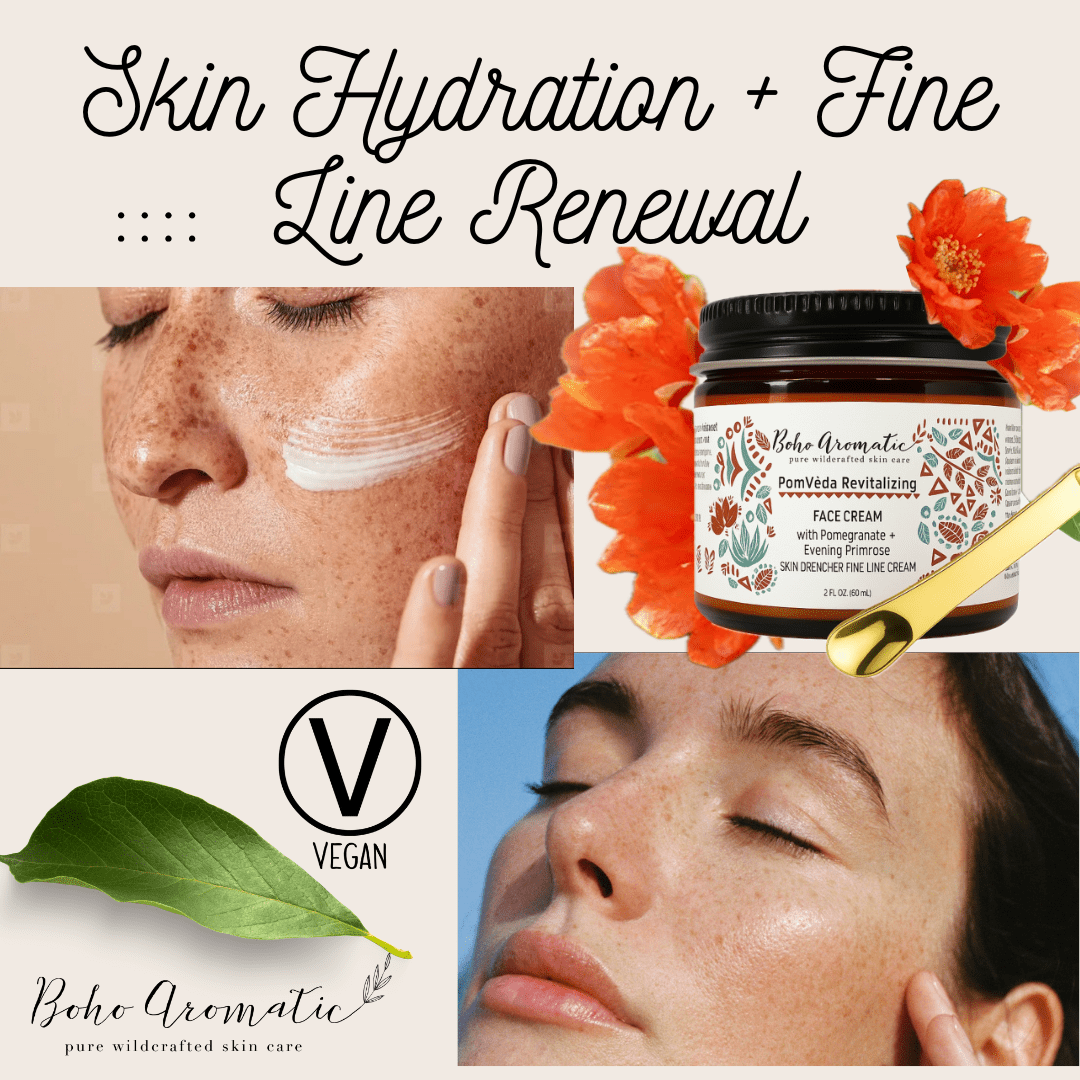 PomVéda Hydrating Face Cream with Pomegranate – Lightweight, Scent-Free Moisturizer for All Skin Types, Vegan, Plant-Based Daily Facial Cream for Radiant