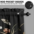 thumbnail image 3 of Mushroom Kitchen Curtains Valances and Tiers Set for Windows,Vintage Bathroom Window Curtain Valance 3 Piece Sets,Kitchen Decor for Living Room,54"x 24", 3 of 6