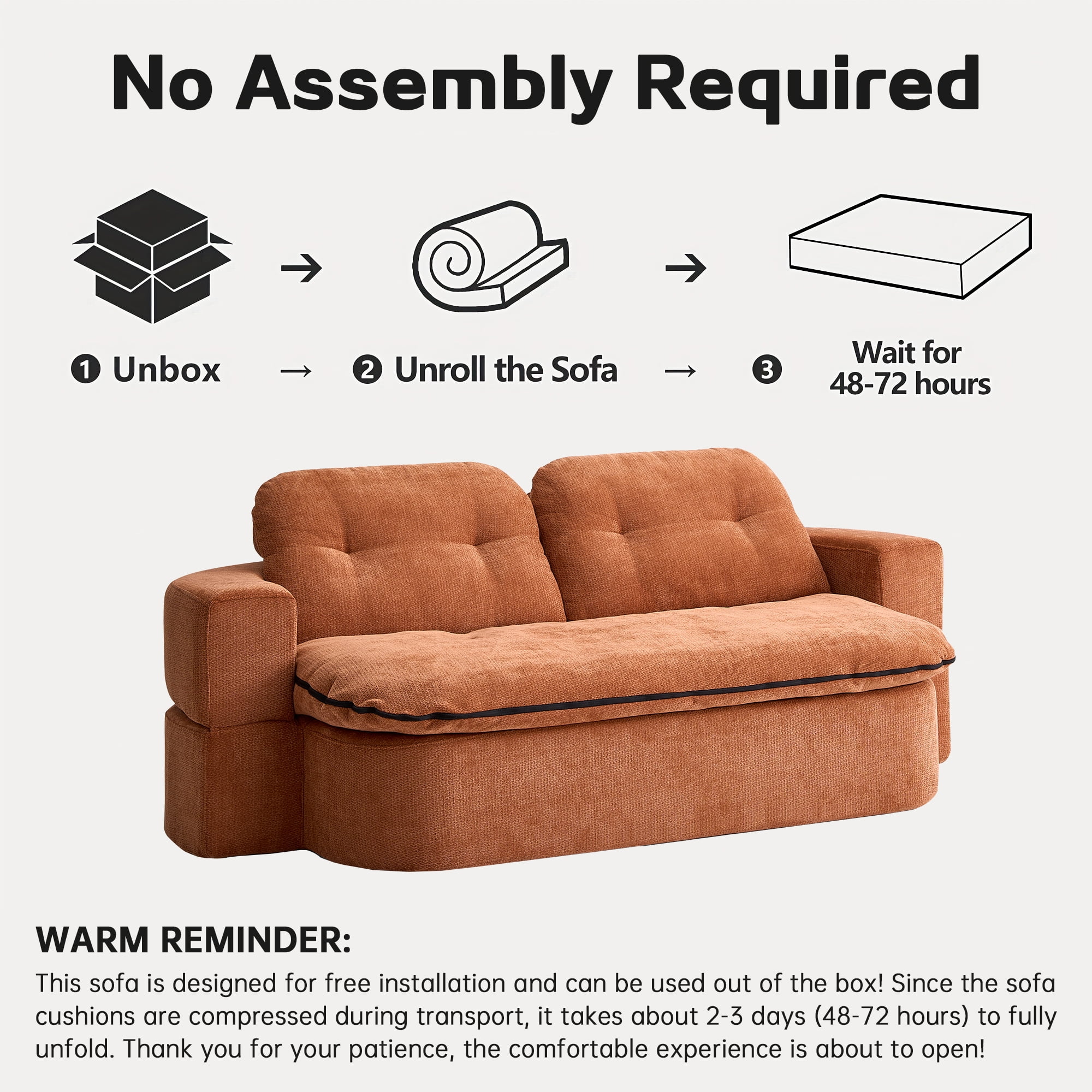Jopath Sleeper Sofa Bed with 2 Pillows,Corduroy Convertible Futon Sleeper Sofa Couch,Modern Floor Sofa Bed,Folding Mattress for Living Room,Small Spaces,Caramel