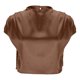 thumbnail image 4 of Mujeres Manga Corta Tops Casual Botón Sólido Cremallera Plegado Blusa Superior Poliéster, Manga Corta Señoras Moda para el Verano Y la Primavera, 4 of 6