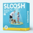 thumbnail image 4 of SLOOSH Non-Slip Splash Pad Sprinkler - Outdoor Water Play Toys Backyard Fountain Mat for Toddlers Kids Dogs, Thickened Sprinkler Outside Pool Party Durable for Girls Boys Pets (60in, Orange&Blue), 4 of 8