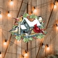 thumbnail image 6 of Designocracy 8471115H-SW 20 x 20 in. Winter Cardinals Christmas Wooden Door Hanger Wall Decor, 6 of 9