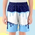 thumbnail image 4 of WEIGFI Toddler Kid Boys Swim Trunks Ice Print Quick Dry Board Shorts Surfing Elastic Waist Swimwear Summer Water Play Daily Wear Cool Beach Swim Bottoms,Blue,3-4 Years, 4 of 4