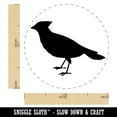 thumbnail image 2 of Cardinal Bird Standing Solid Self-Inking Rubber Stamp Ink Stamper - Lime Green Ink - Medium 1 Inch, 2 of 7