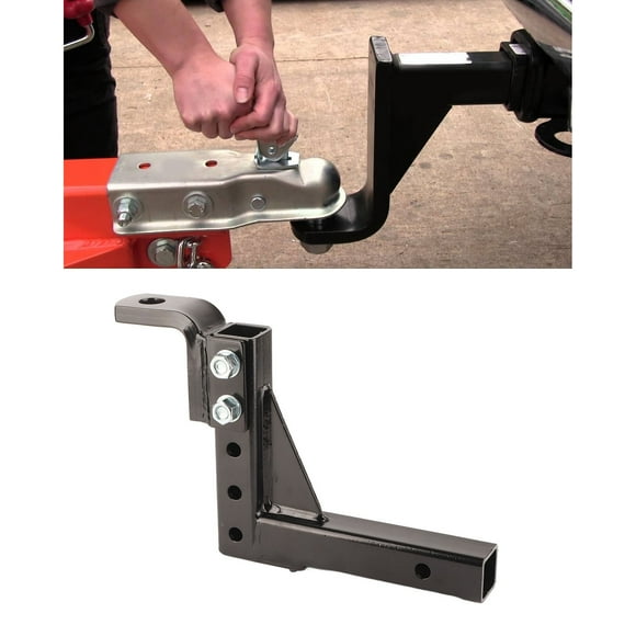Towing Hitch Mount, 10in Trailer Drop Hitch Ball Mount Universal For 2in Receiver For Boat For RV