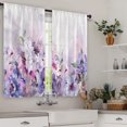 thumbnail image 2 of Innerwin Tringle à Rideau Poche Fente Panneau Rustique Imprimé Floral Aquarelle Rideaux Courts Anti-Moisissure Traitement de Fenêtre Style -5 27 Pouces*39 Pouces(70*100cm)*2, 2 of 5