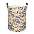 thumbnail image 2 of Uemuo Snake Pattern Circular Laundry Hamper Basket with handles,Collapsible laundry basket,Large capacity laundry hamper,Laundry Organizer-Small, 2 of 8