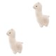 thumbnail image 1 of Bewildely Animal Llama Alpaca Peluche Muñeco Confort para Salón Rosa 28cm 2piezas Blanco 38 cm, 1 of 1