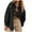 Black, variant on ChaoHeng Womens Jackets Solid Color Lightweight Clearance,Women's Winter Casual Lapel Solid Color Corduroy Irregular Cardigan Jacket Long Sleeve Coat(Yellow,S)