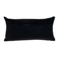 thumbnail image 2 of Parkland Collection Tobyn 12x24" Symmetry Quilted Fabric Throw Pillow in Black, 2 of 3