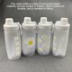 thumbnail image 4 of Billuyoard Botellas de agua de plástico transparente con margaritas pequeñas de 600ml, botella de agua esmerilada creativa sin BPA, taza de té de viaje Teteras cuatro flores Billuyoard HA004021-03, 4 of 6