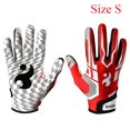 thumbnail image 3 of Guantes deportivos para adultos y jóvenes, transpirables, antideslizantes, de silicona, con dedos completos, para béisbol, fútbol americano, guantes con muñequera ajustable, 3 of 5