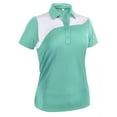 thumbnail image 1 of Monterey Club Women's Galaxy Contrast Block Golf Polo Shirt #2478, 1 of 3
