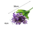 thumbnail image 2 of HEVIRGO 4 Bouquets Lovely Artificial Mini Lily Flower Bouquet Home Wedding Decor 24 Flowers on, 2 of 6