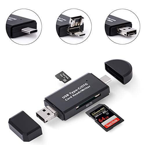 Voorspeller verjaardag Van toepassing COCOCKA Micro SD Card Reader, 3-in-1 USB 2.0 Memory Card Reader OTG Adapter  for PC/Laptop/Smart Phones/Tablets - Walmart.com