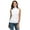 White, variant on Lovskoo 2024 Women's Mock Turtleneck Tops Spring Fall Tank Top Trendy Casual Solid Color T-Shirt Top Tee Shirt Blouse Black XL