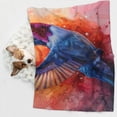 thumbnail image 6 of Disketp Vibrant Hummingbird Watercolor Art Dog Blanket/Bed Cover for Dogs and Cats,Puppy Essentials-, 6 of 8