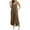 Brown, variant on Akafmk Plus Size Jumpsuits for Women Summer,Casual Rompers for Women,Women's Sleeveless Loose Overalls Rompers Cotton Linen Wide Leg Jumpsuits Loose Fitting Overalls