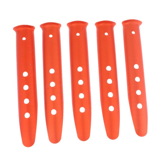 5pcs / Set 9 Pulgadas Aleación De Aluminio Camping Senderismo Pya Tienda Cvijas Estacas Uñas adaptaciónción / Nieve Bndo naranja DYNWAVEMX clavijas de la tienda de campaña