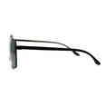 thumbnail image 4 of Mens Classic Airforce Crossbar Rectangle Metal Aviator Sunglasses Black Green, 4 of 4