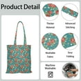 thumbnail image 3 of Botanical Garden Print Reusable Tote Bag - Spacious & Machine Washable Grocery Bag, 3 of 3