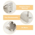 thumbnail image 4 of 20 Pcs Freezer Shelf Clips Durable Freezer Cooler Shelf Support Square Replacement Hooks Buckle 201 Stainless Steel Shelf Clips DIY, 4 of 6