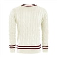 thumbnail image 3 of Suéter de Cuello en V para Hombre, Informal, de Punto , Ajustado, de Larga, para Otoño e Invierno. XXL, 3 of 6