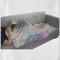 thumbnail image 6 of Colorful Soft Flannel Fleece Blanket, Abstract Dreamy Fantasy Themed Watercolor Digital Painting Artwork Romantic Design, Cozy Plush for Indoor and Outdoor Use, 50" x 60", Multicolor, by Ambesonne, 6 of 6