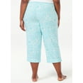 thumbnail image 4 of Joyspun Women's Woven Cropped Pajama Pants, Sizes S to 3X, 4 of 5