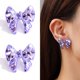 thumbnail image 4 of 2 pares de aretes de metal color polvo metalizado de Barbie para, 4 of 5