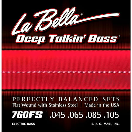 LaBella 760FS Deep Talkin' Bass Flat Wound Standard Electric Bass