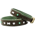 thumbnail image 2 of Medium 17''- 21'' Soft Genuine Leather Padded Dog Puppy Collar  60AA264OG, 2 of 2
