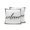 Black, White, Gray, variant on Outdoor Pillows Waterproof, White Welcome Bedding Throw Pillows with Insert for Couch Sofa Bed, Modern Minimalist Black Striped Border 16x16 Inch Pillowcases Decorative Camping Patio Pillow Set of 1