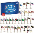 thumbnail image 1 of Calendrier de l'Avent de la Pêche 2024, Calendrier de l'Avent de l'Équipement de Pêche - Calendrier de l'Avent de la Pêche Ensemble de Pêche Compte à Rebours de Noël, 1 of 5