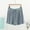 Blue, variant on Fengqque Maternity Pants High Waist Support Elastic Waist Summer Solid Casual With Outing Bandage Shorts Pants
