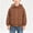 Brown, variant on Boys' Zip Up Hooded Jacket Long Sleeve Loose Elastic Cuffs Dual Side Hand Pockets Thin Light Fabric for Spring Outings Autumn Outdoor Activities 4-13 Years Blue 12-13 Years