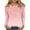 Pink, variant on Graphic T Shirts Polyester Long Sleeve Crew Neck Basic Tees Womens Spring Fall Casual Pullover Tops S-3X Tshirts (XL, Pink)