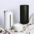thumbnail image 4 of Bewildely Cafetera francesa blanca - Cafetera de té con filtro de acero inoxidable de alta densidad de doble aislamiento Juegos de servir café y té, 4 of 6