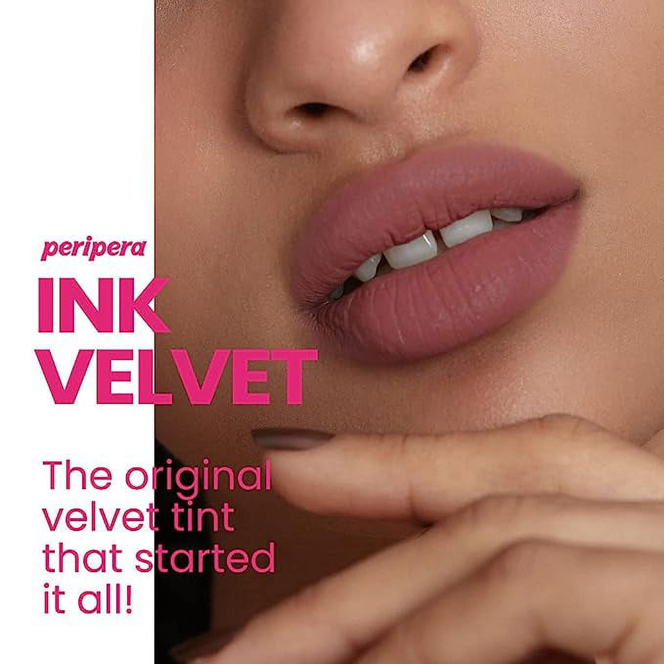 Peripera Ink the Velvet Lip Tint, High Pigment Color, Longwear, Weightless,  Not Animal Tested, Gluten-Free, Paraben-Free (017 ROSY NUDE) - Walmart.com
