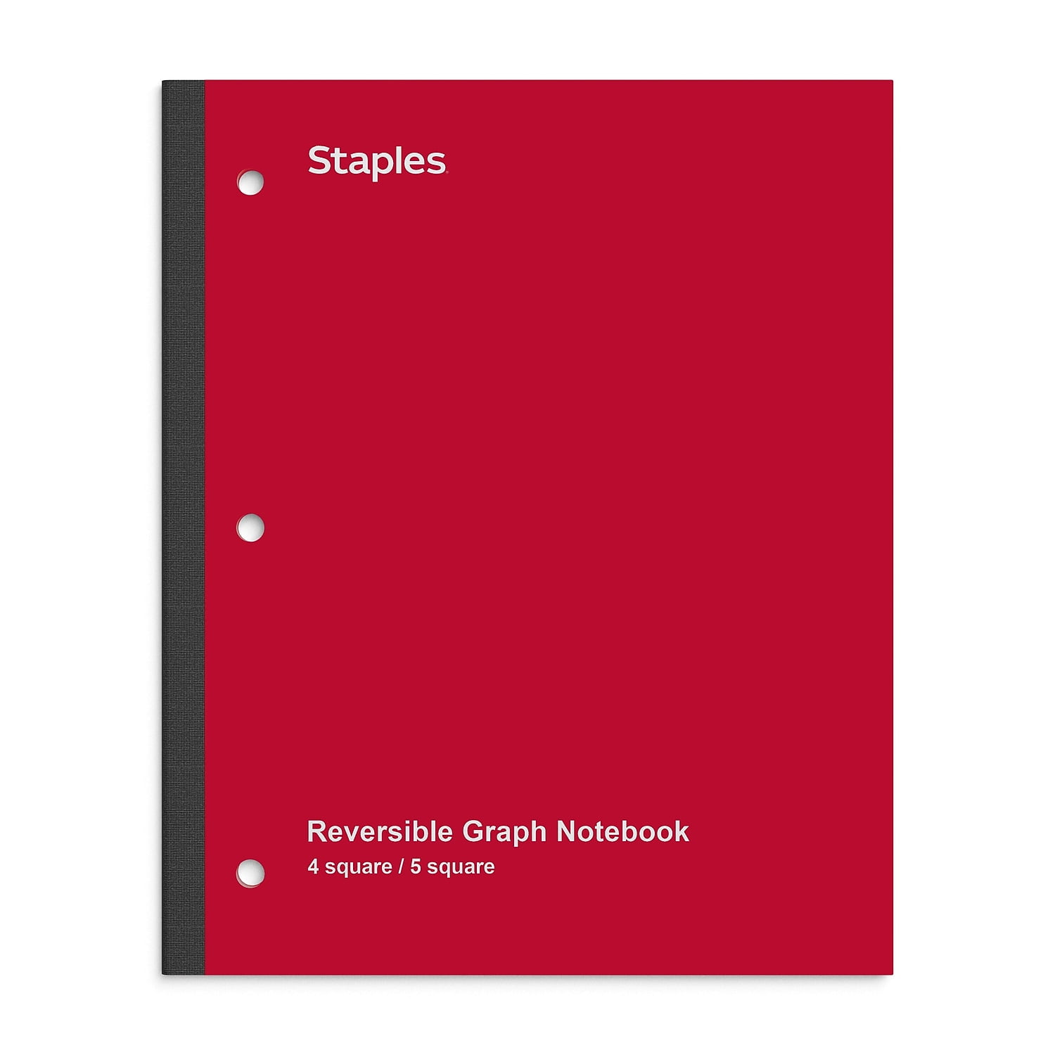 TRU RED Wireless 1-Subject 8.5 x 11 Graph Ruled Red TR58383M