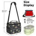 thumbnail image 6 of Lunch Box Pioneer Flower Floral Print Pattern Insulated Lunch Bag for Women Men,Medium Leakproof Lunchbox Cooler Bag Adjustable Strap,10 X 6.7 X 8 Inches, 6 of 6