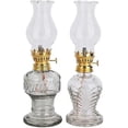 thumbnail image 1 of Vintage Oil Lamps For Indoor Use(set Of 2),8 Inch Height Kerosene Lamp With Hurricane Glass,rustic K, 1 of 5