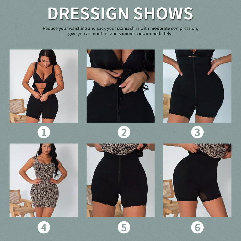 ILFIOREEMIO Women's Seamless Full Body Shaper | Butt Lifter Thigh Slimmer |  Postpartum Girdle Slimming Shapewear