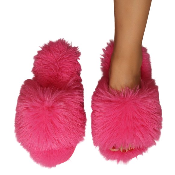 Fgnfyis Cozy Women's Slippers for Indoor Comfort - Footwear with Non- Sole for Warmth and Relaxation House Slippers Hot Pink