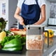 thumbnail image 1 of Caja de curado de cristal 380ml | Contenedor hermético para almacenamiento de alimentos | Vidrio duradero y ABS | 4 compartimentos con tapa | Organizador de especias de apertura grande y resistente, 1 of 6