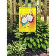 thumbnail image 2 of JSDART Strip Speech Explosion Bubble Collision Pop Funny Balloon Comics Book Page Pattern Garden Flag Decorative Flag House Banner 28x40 inch, 2 of 2
