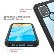 For OPPO A15 Starry Sky Solid Color Series Shockproof PC + TPU Protective Case