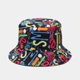 thumbnail image 2 of Mode Adulte Impression Parasol Chapeau Pêcheur Chapeau Bassin Chapeau Seau Extérieur, 2 of 6