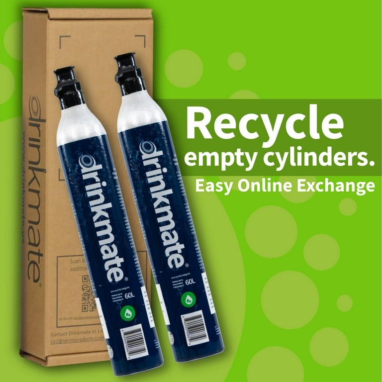 Sodastream 60L Co2 Exchange Carbonator, Set of 2, Plus $15 Walmart Gift  Card with Exchange