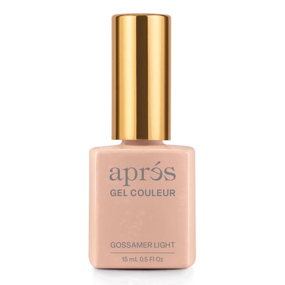 APRÉS Gel Couleur Gel Nail Polish, HEMA & TPO-Free, Gossamer Light N02, 15ml